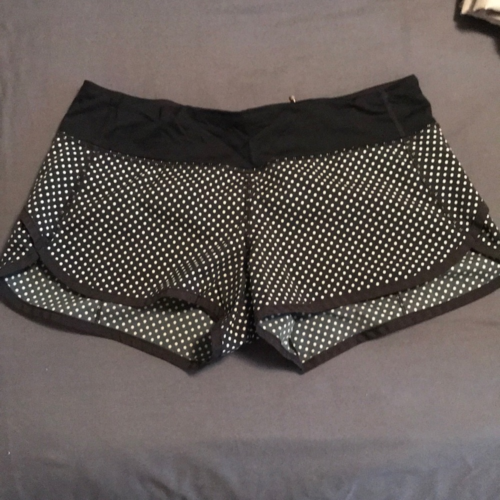 Polka dot lululemon shorts